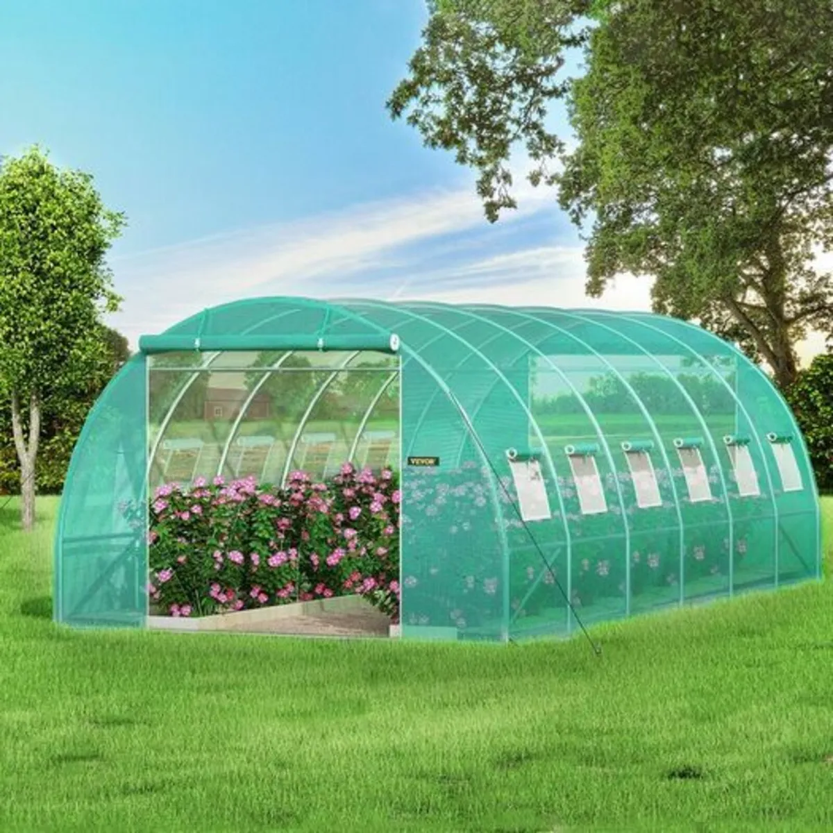 Walk-in Tunnel Greenhouse, 20 x 10 x 7 ft Portable - Image 4