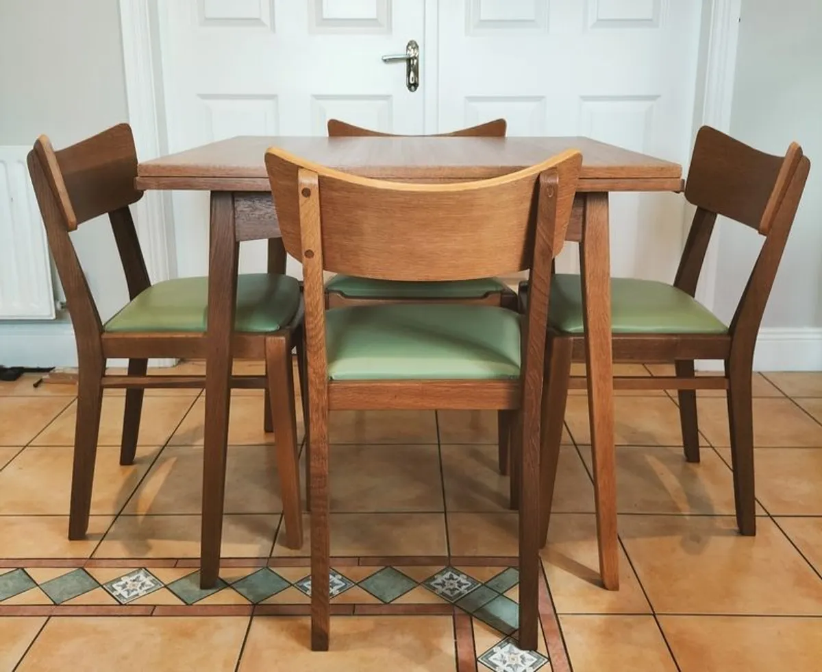 Mid Century G Plan Brandon Dining Table & Chairs - Image 2