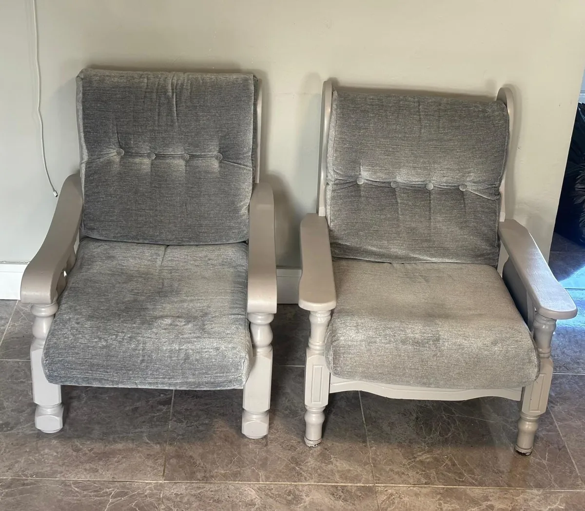 Solid Wood Armchairs - Image 2