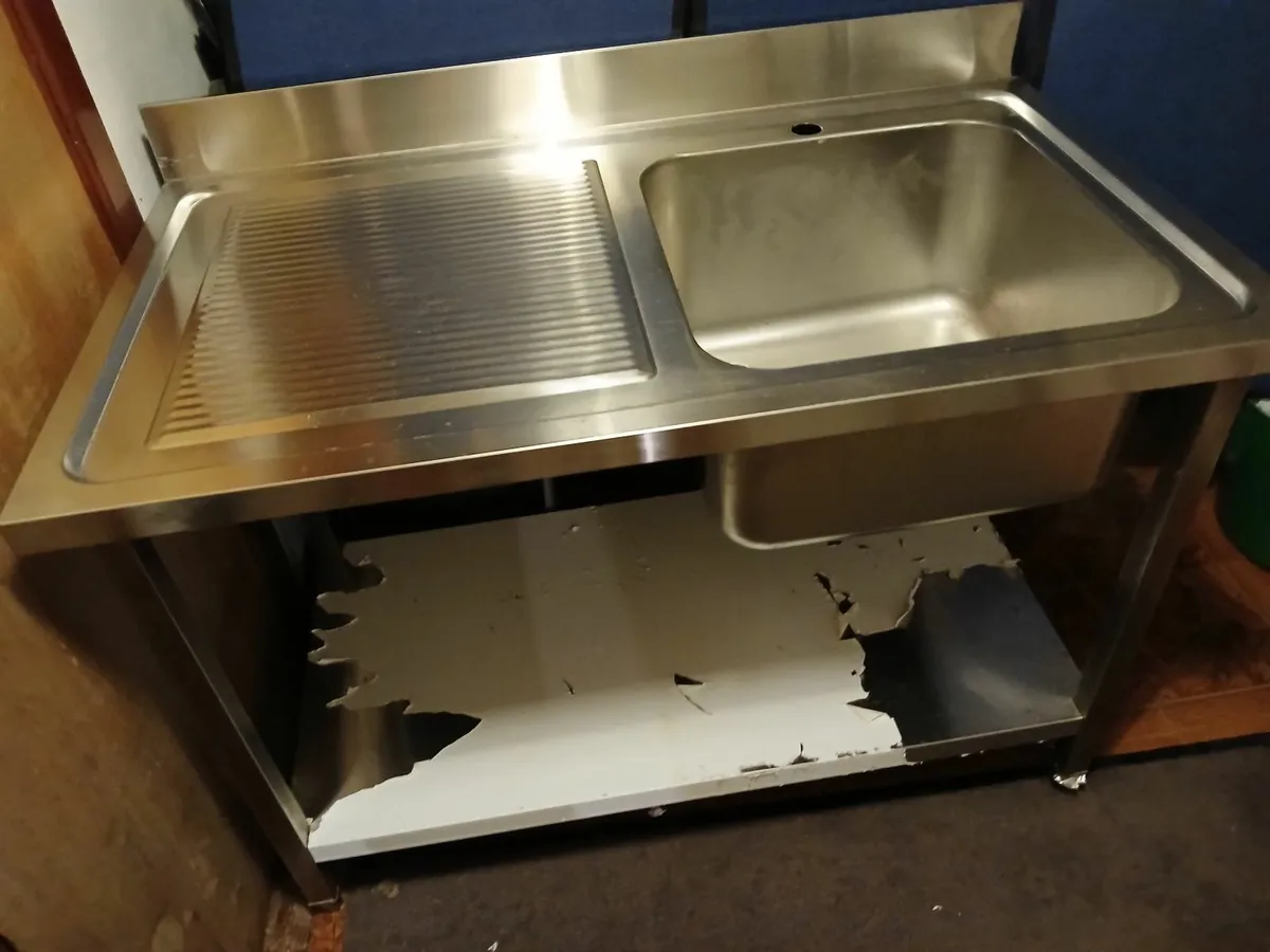 Stainless steel cabbinet sink unit complete.. - Image 4