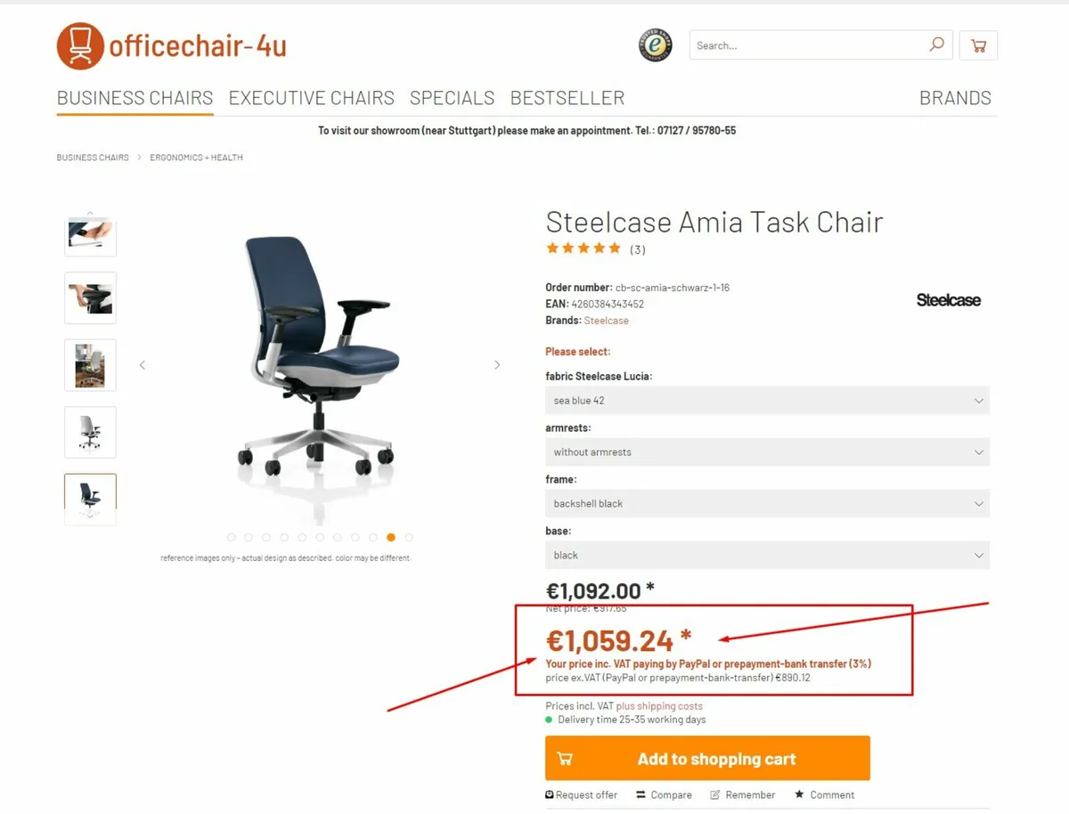Steelcase Amia Office Chair - Image 2