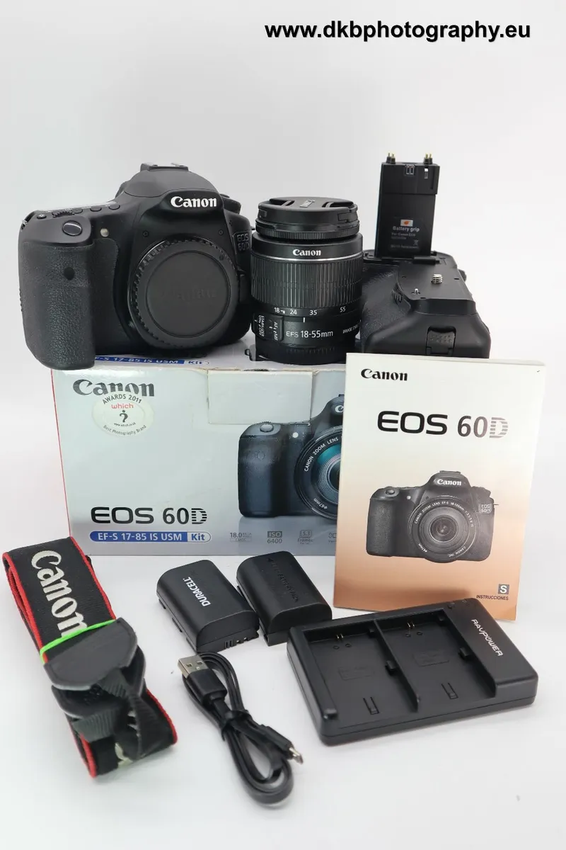 CANON 60D CAMERA & EFs 18-55mm LENS & BATTERY GRIP - Image 2