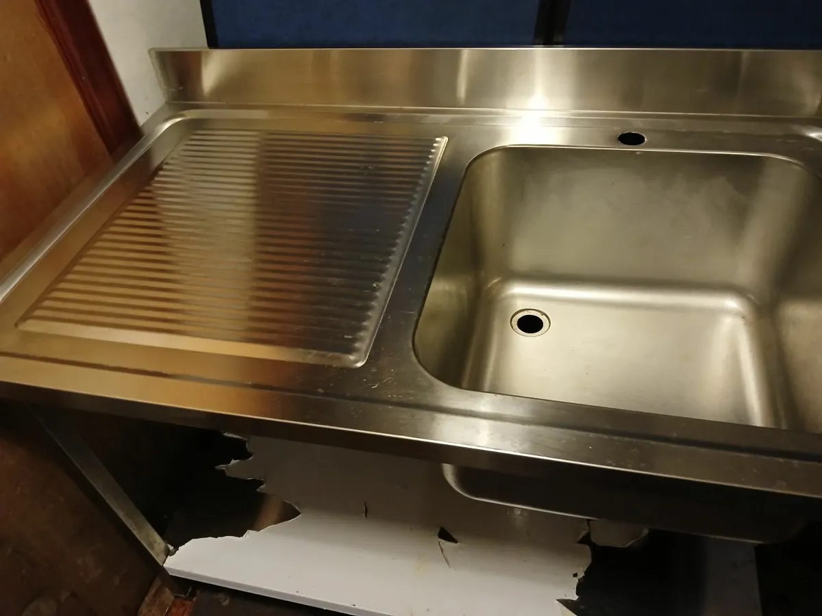 Staneless steel cabbinet sink unit complete - Image 1