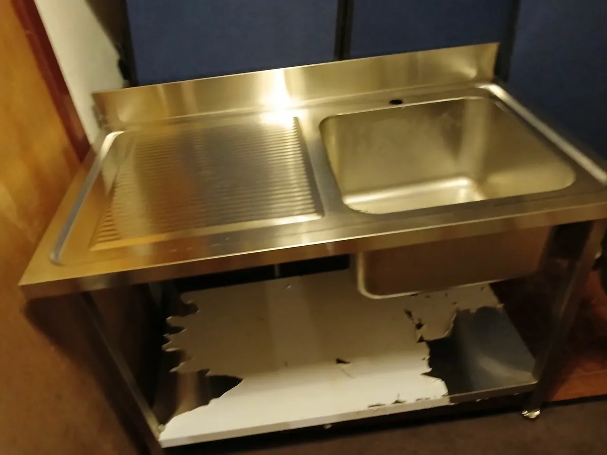 Staneless steel cabbinet sink unit complete - Image 3