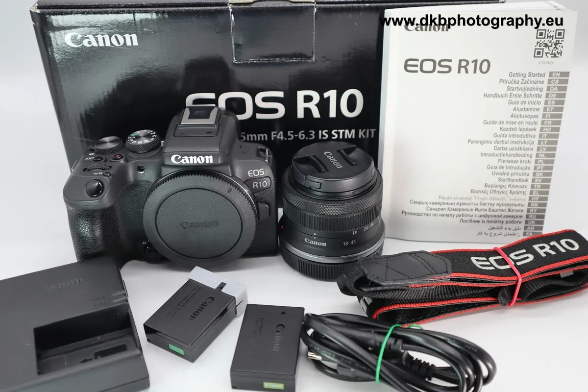 CANON EOS R10 CAMERA & CANON RF-S 18-45mm IS STM - Image 1