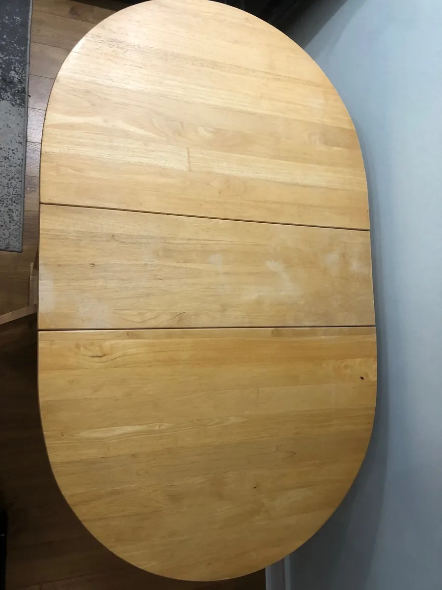 Drop leaf table and 4 inset chairs - Image 2