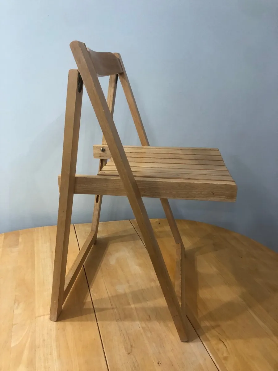 Drop leaf table and 4 inset chairs - Image 4