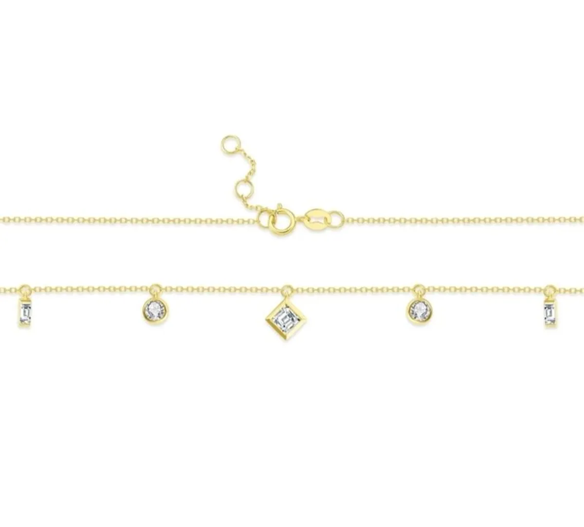Diamond Bracelet: 18K Gold, Mixed Cut, D VVS2, 0.814 ctw - Image 3