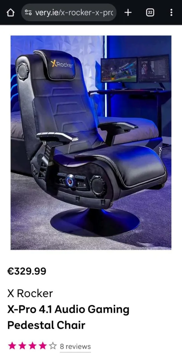 Gaming Chair Xrocker 2.1 Bluetooth & Led - Image 1
