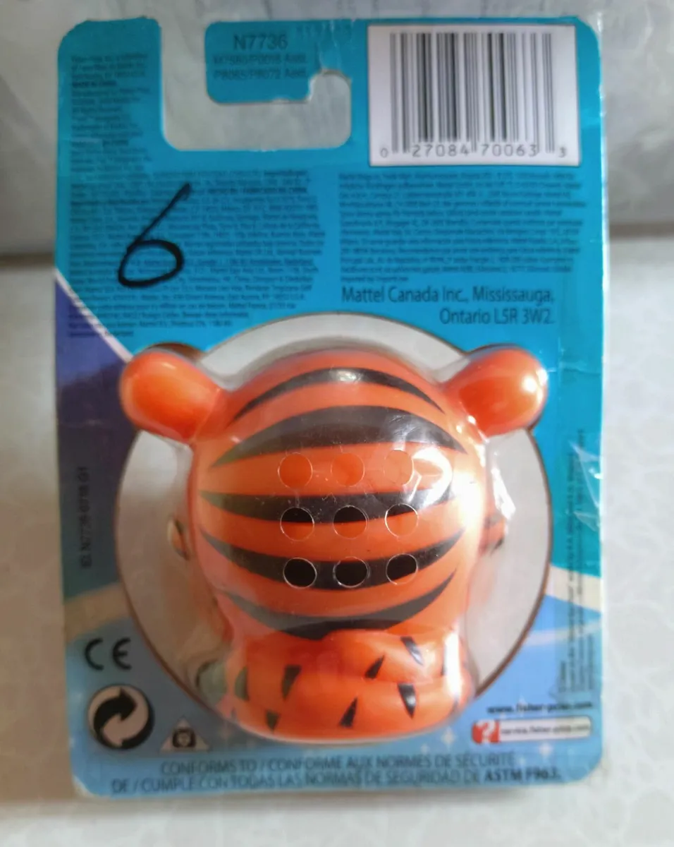 DISNEY TOY CHEST SMALL PLASTIC TIGGER (NEW). - Image 2