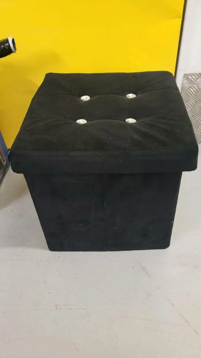 Black seat - ottoman - Image 2