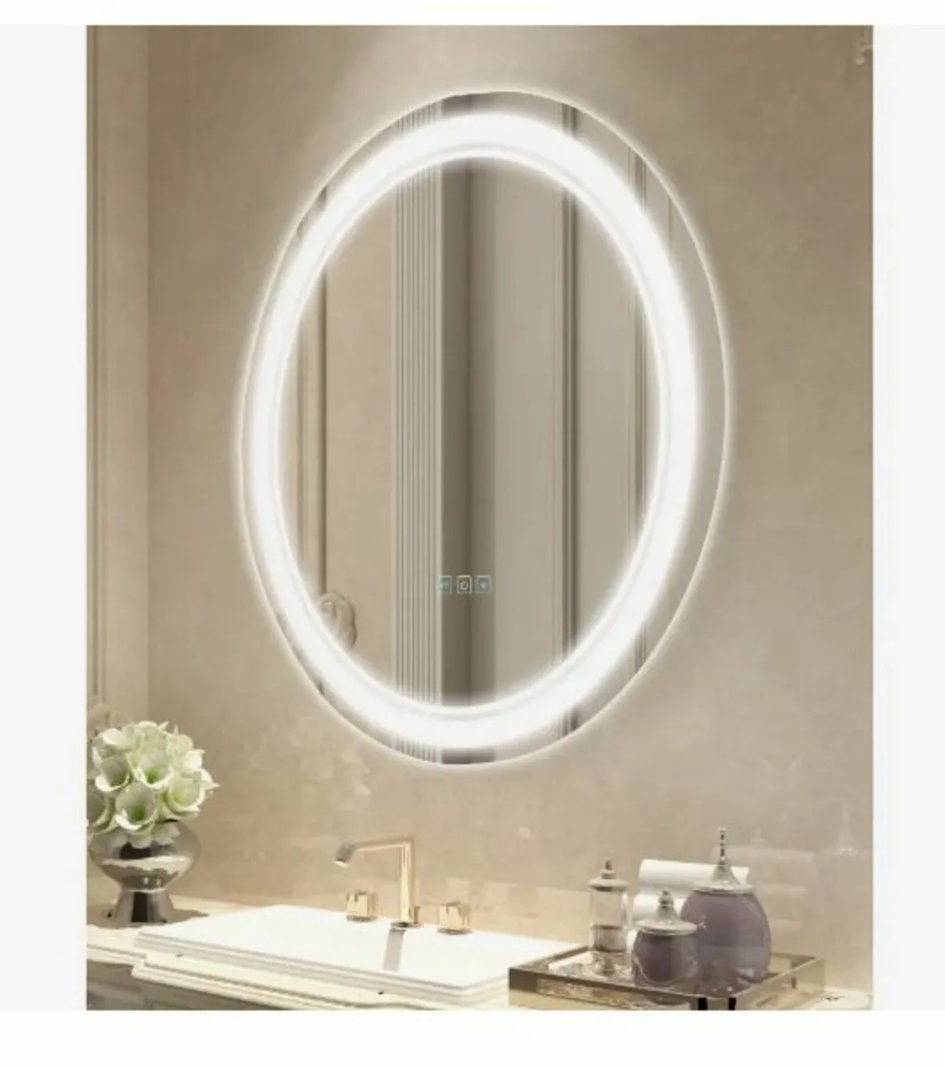 LED Bathroom Mirror, 60 cm - Image 4