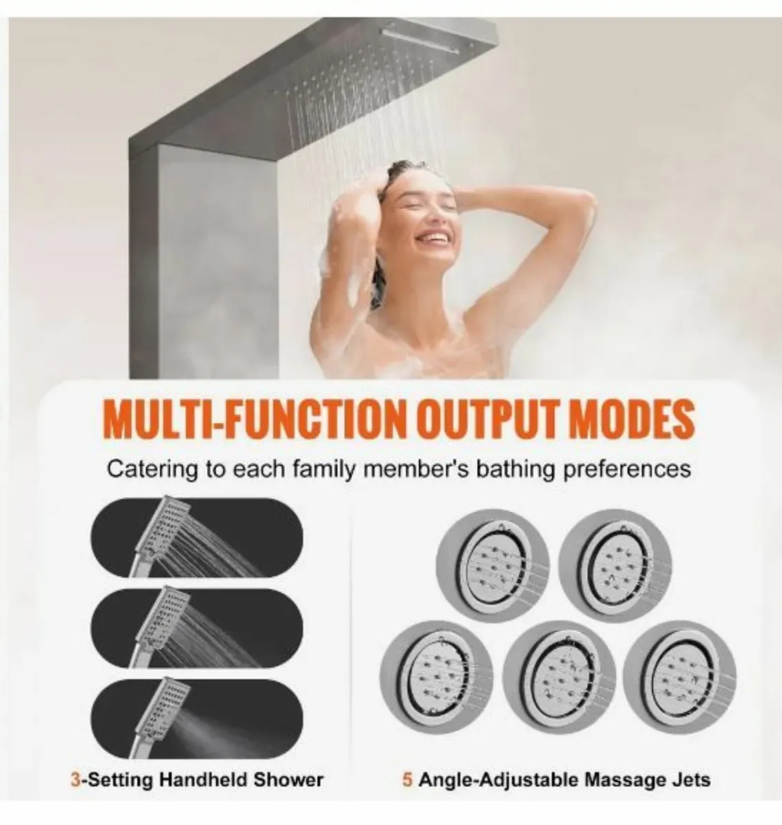 Shower Panel System, 4 Shower Modes - Image 3