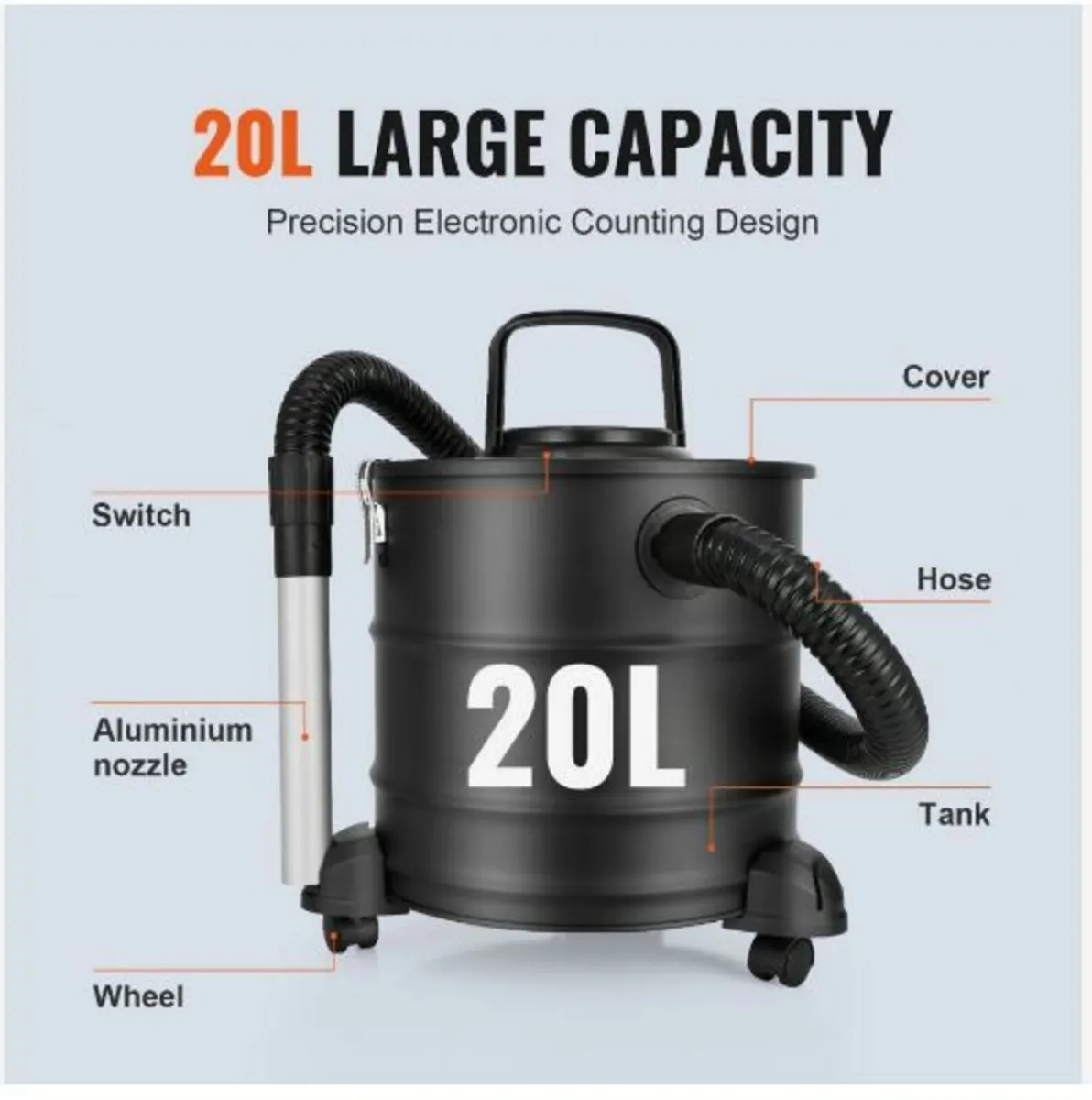 Ash Vacuum Cleaner, 20 L - Image 4