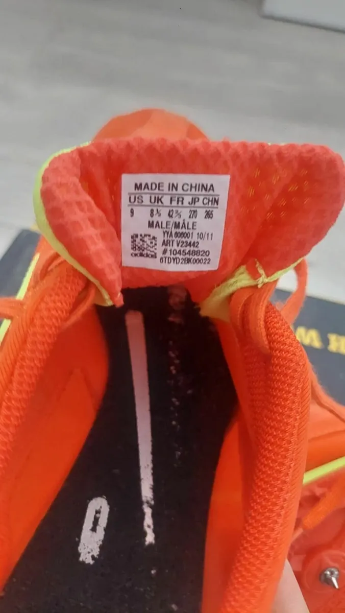 Adidas sprinting shoes size 8.5uk - Image 3