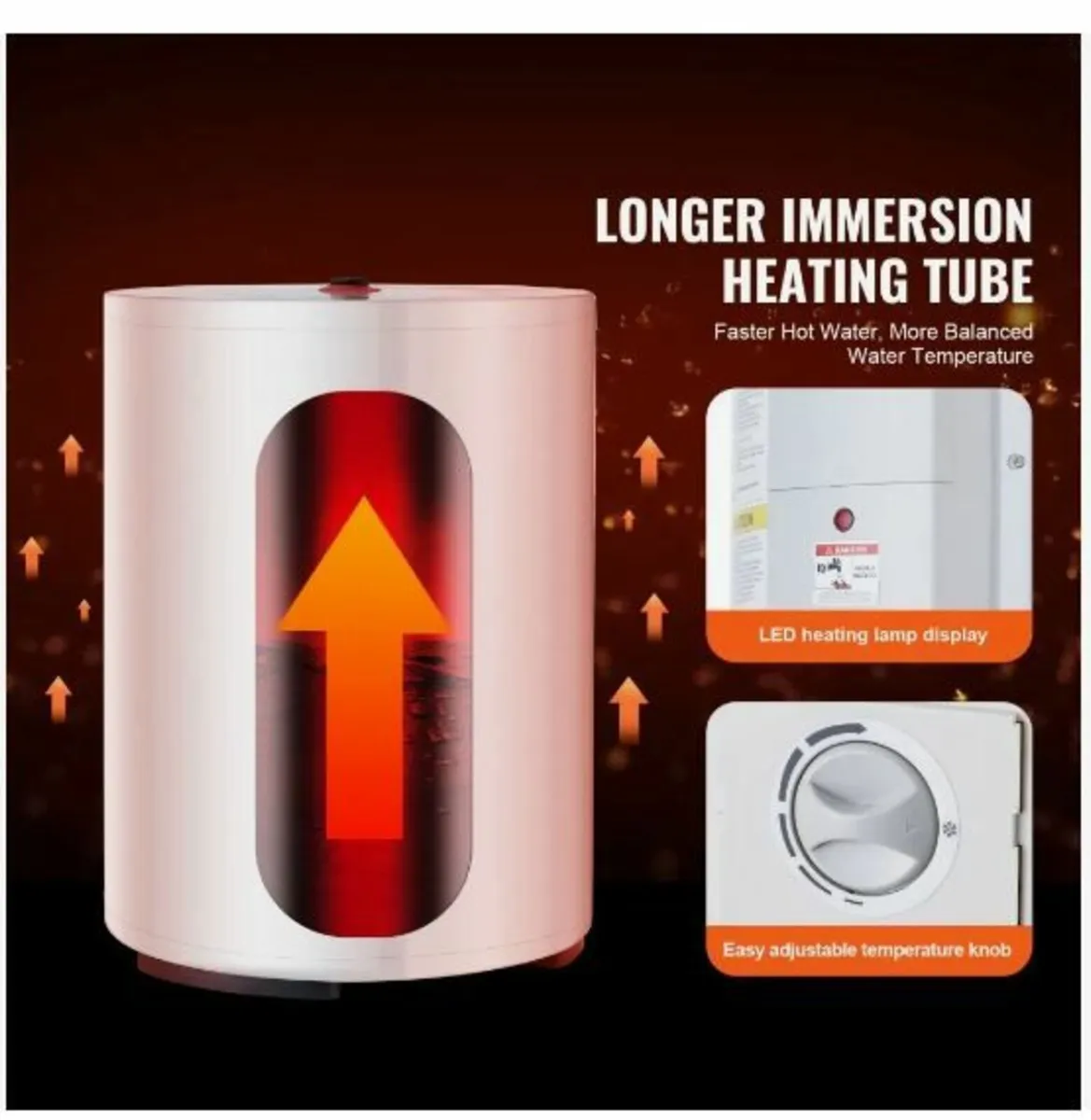 Electric Water Heater, 10 Gallon Tank - Image 3
