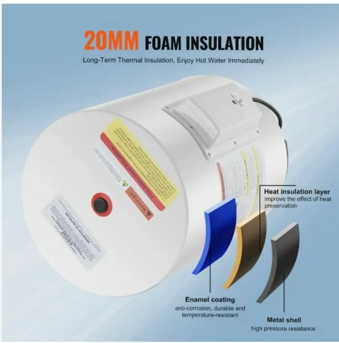 Electric Water Heater, 10 Gallon Tank - Image 4
