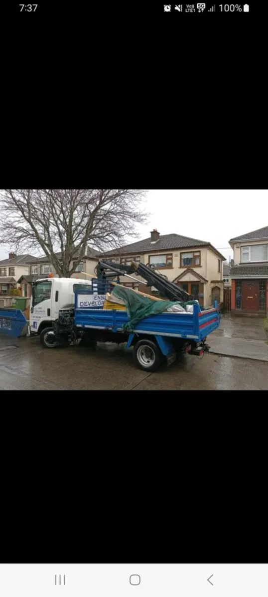 Isuzu NNR 3.5ton tipper and crane - Image 2