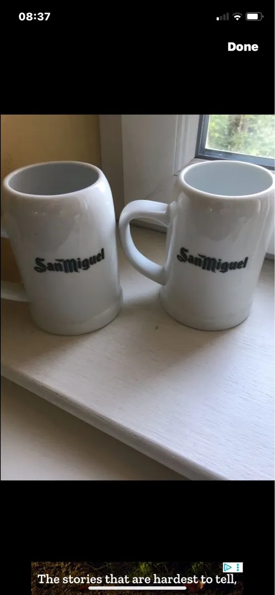 San Miguel Ceramic Tankards (2) - Image 2
