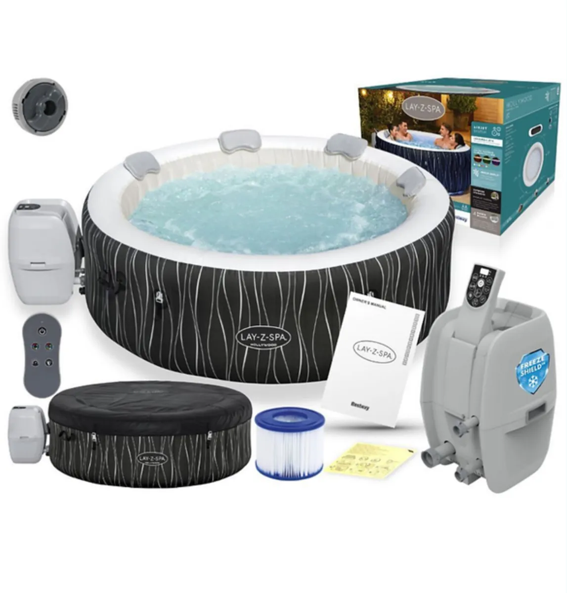 Lay z Spa Hollywood 4 person hot tub with led ligh - Image 2