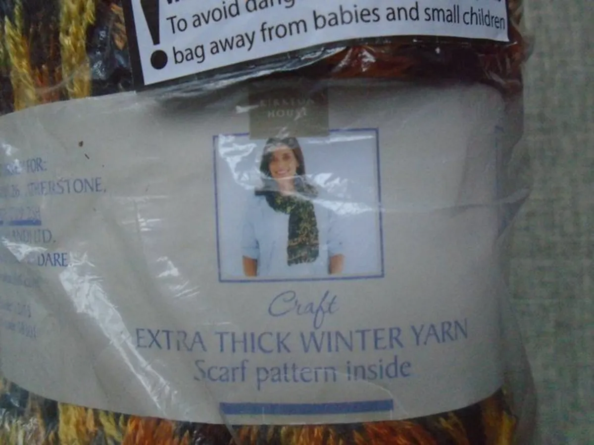 Scarf wool. Wool. Knitting, Craft supplies - Image 3