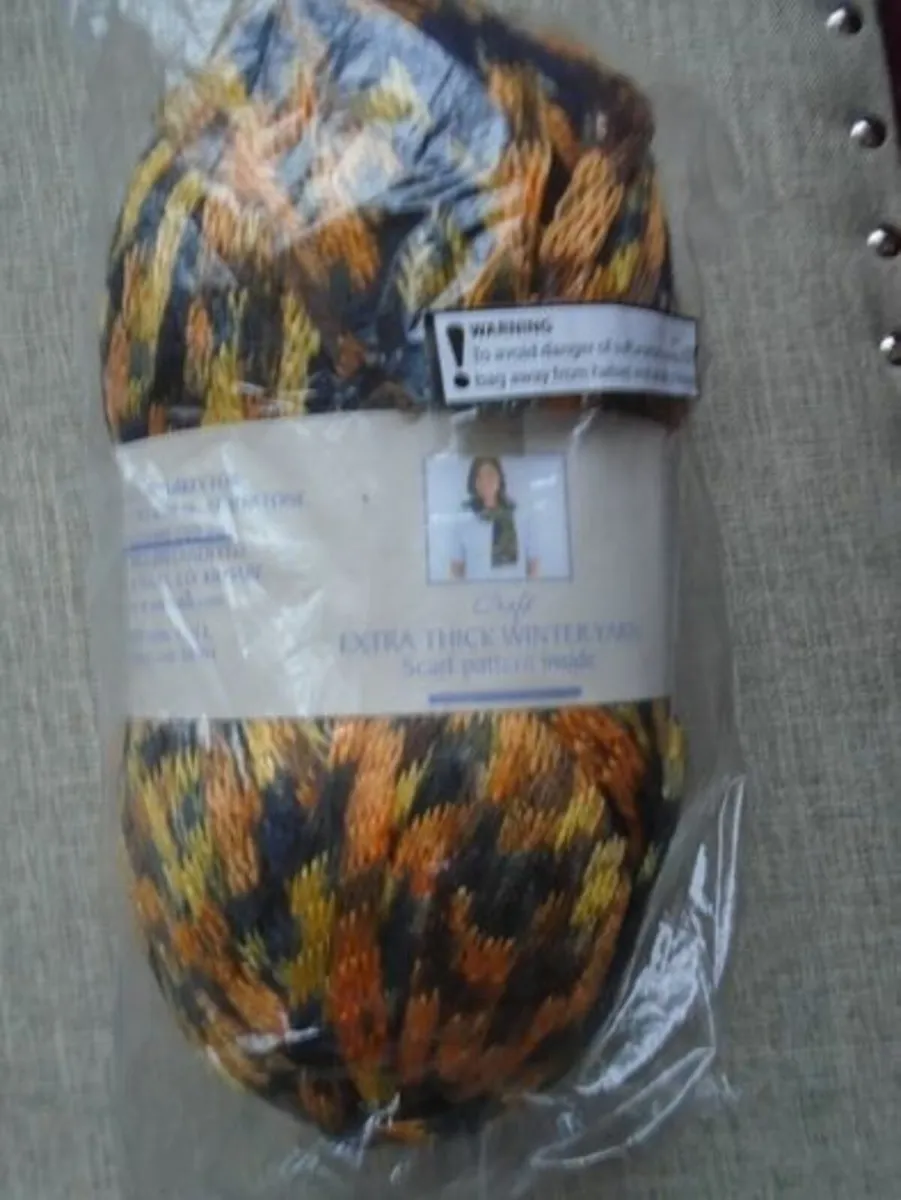 Scarf wool. Wool. Knitting, Craft supplies - Image 1