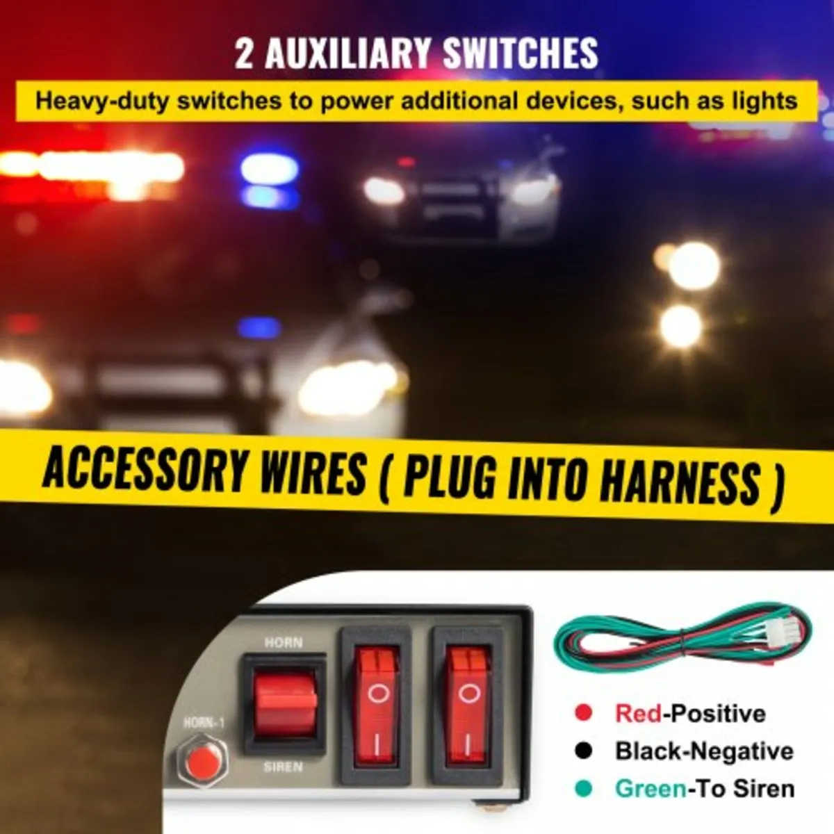 Siren Bundle 8 Tones Emergency Warning Siren, 200W - Image 4