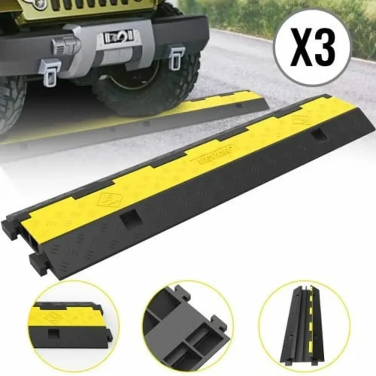 Cable Protector 101x24.5x5cm 3 Pack of 2 4989.5 kg - Image 2