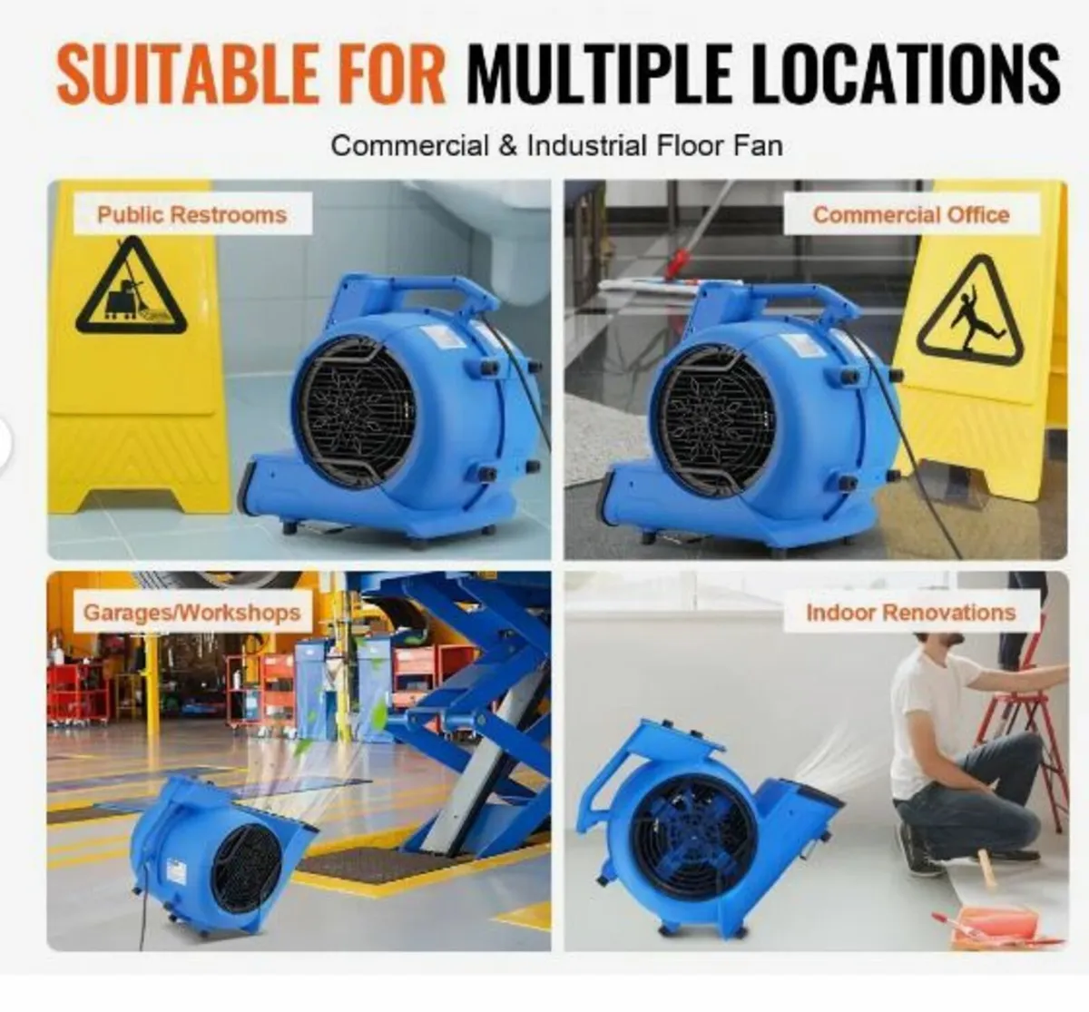 Floor Blower, 1250 RPM 2600 CFM - Image 3