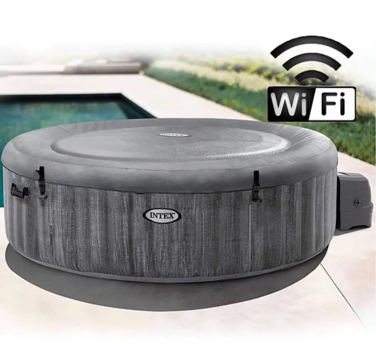 Intex graywood 6 person hot tub with wifi and led - Image 2