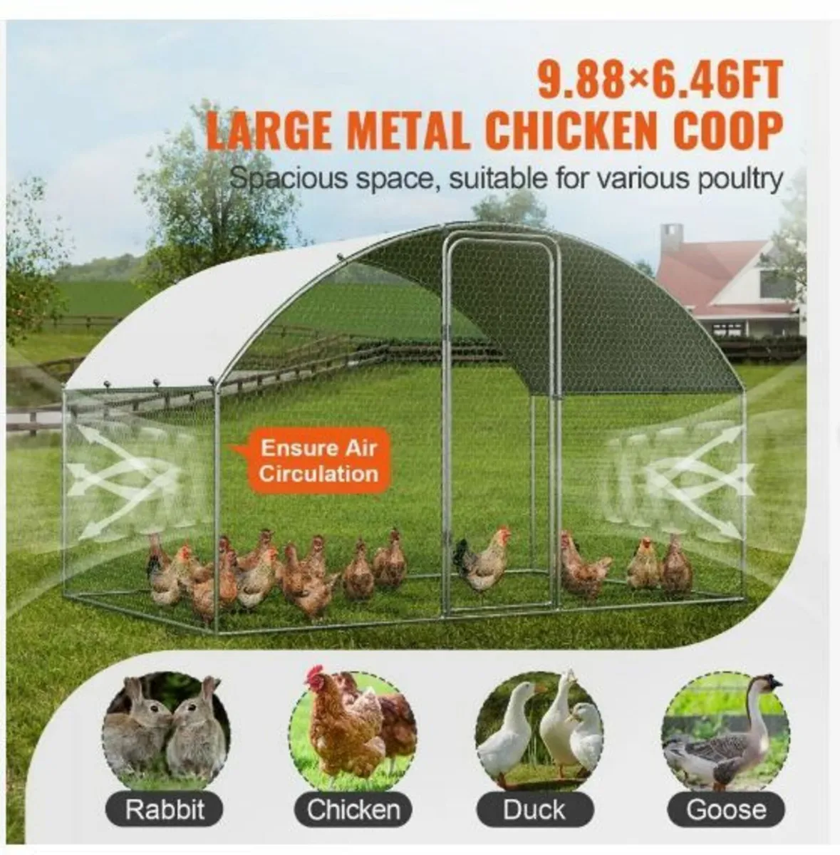 Chicken Coop, 3x1.97x1.99 m - Image 2