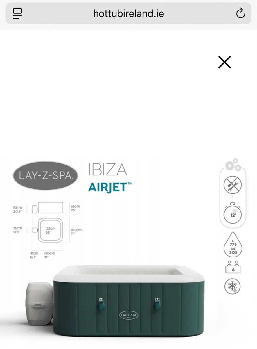 Lay Z Spa Ibiza 4 person hot tub - Image 4