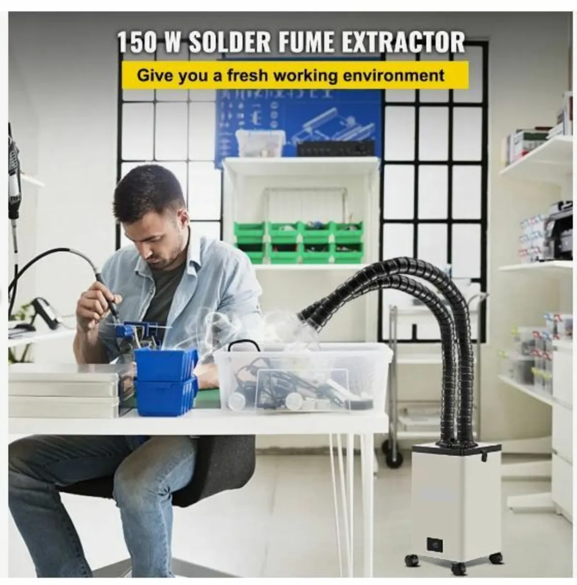 Solder Fume Extractor, 150W 106 CFM - Image 2