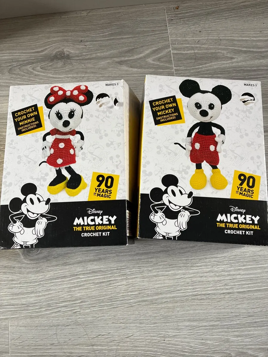 Minnie and Mickey Mouse crochet kits