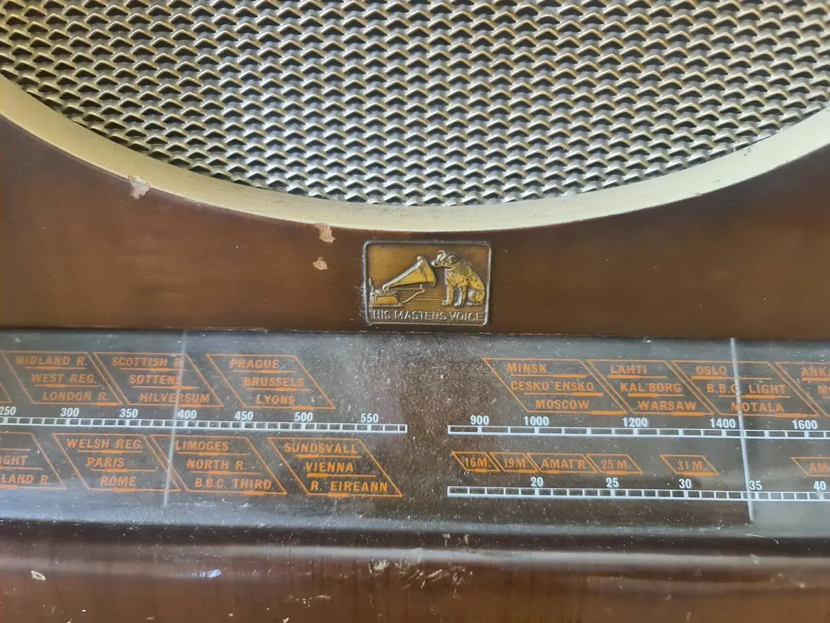 Vintage HMV "His Master’s Voice" Valve Radio - Image 4