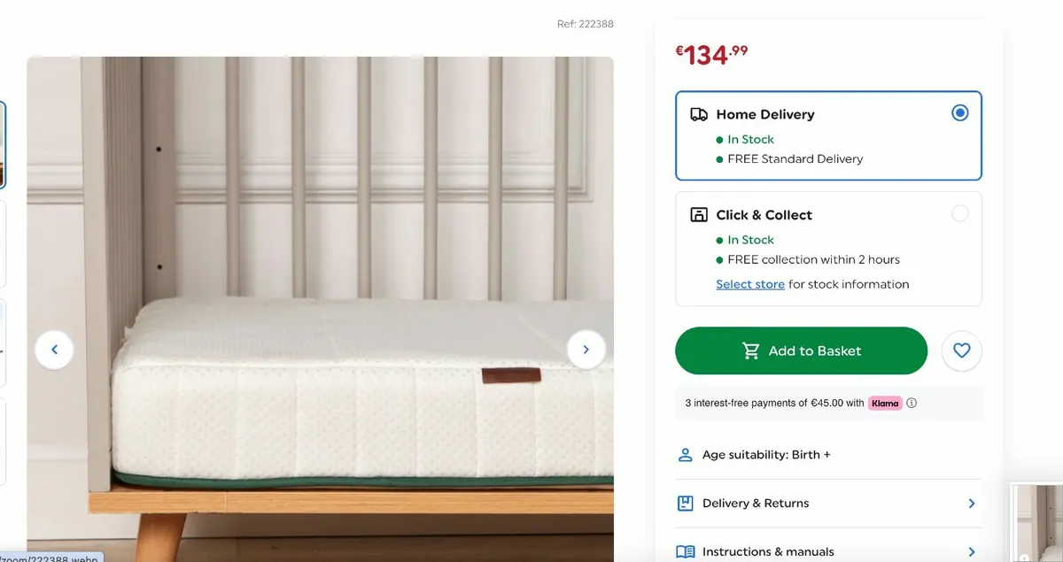 Baby mattress - Image 1