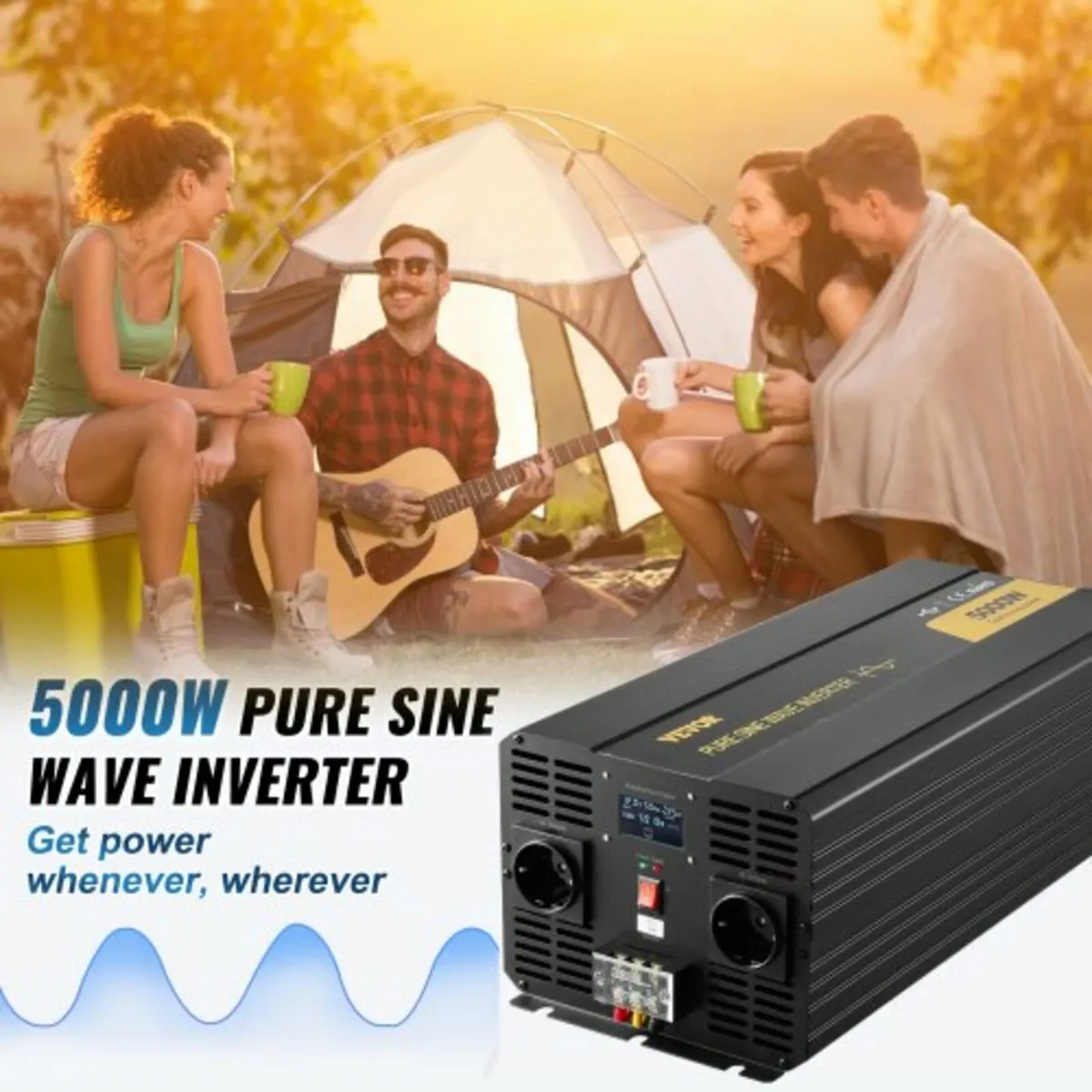 Pure Sine Wave Inverter Power Inverter 5000W DC12V - Image 2