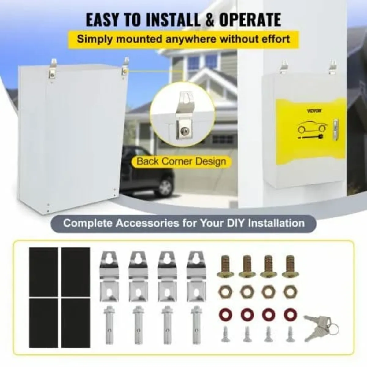 Tesla Charger Station Box, 70x50x25cm, Outdoor Cab - Image 4