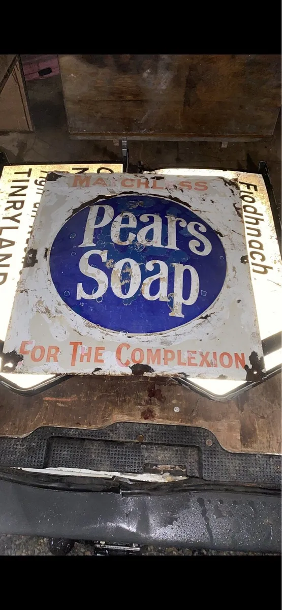 Pears soap enamel sign - Image 2