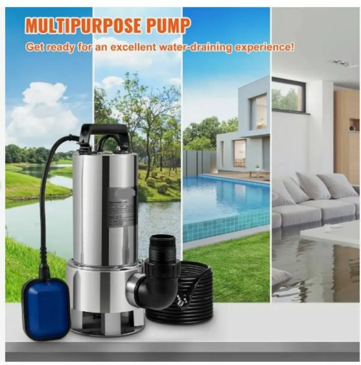 Submersible Water Pump, 1300W - Image 2