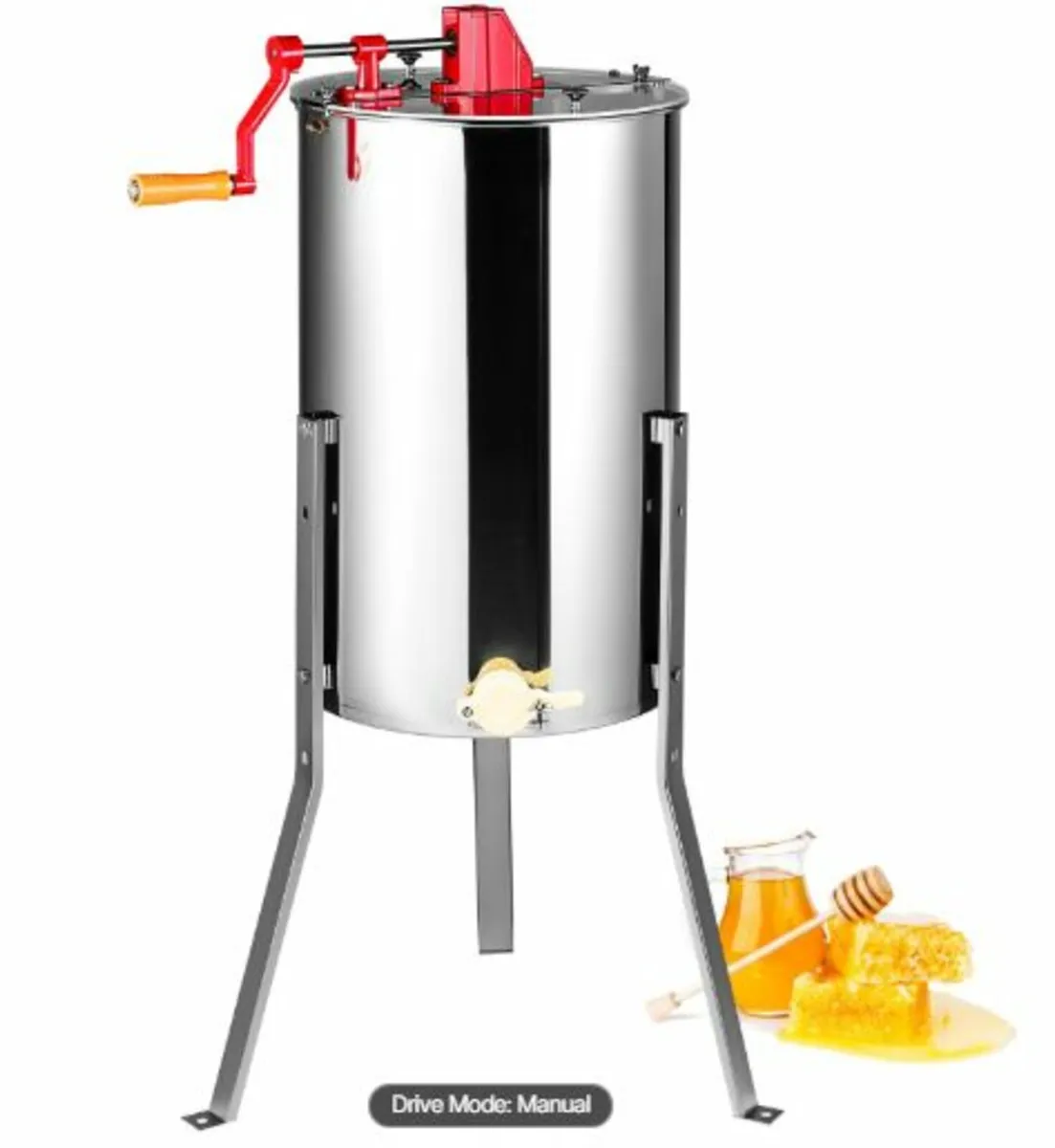 Manual Honey Extractor, 2/4 Frames Honey Spinner - Image 1