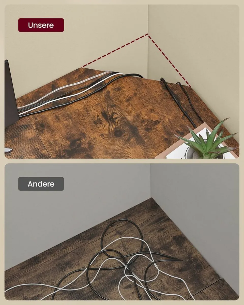 L-Shaped Computer Desk with Storage Corner Desk Vi - Image 3