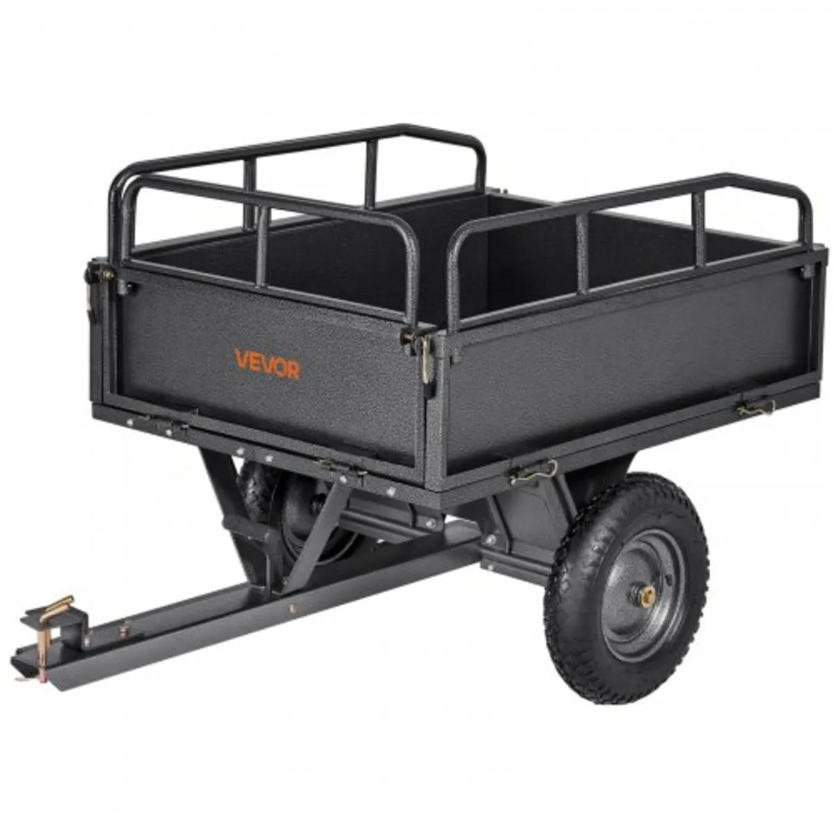 Steel Dump Cart 10 Cu. Ft 500LB for ATV/UTV Traile