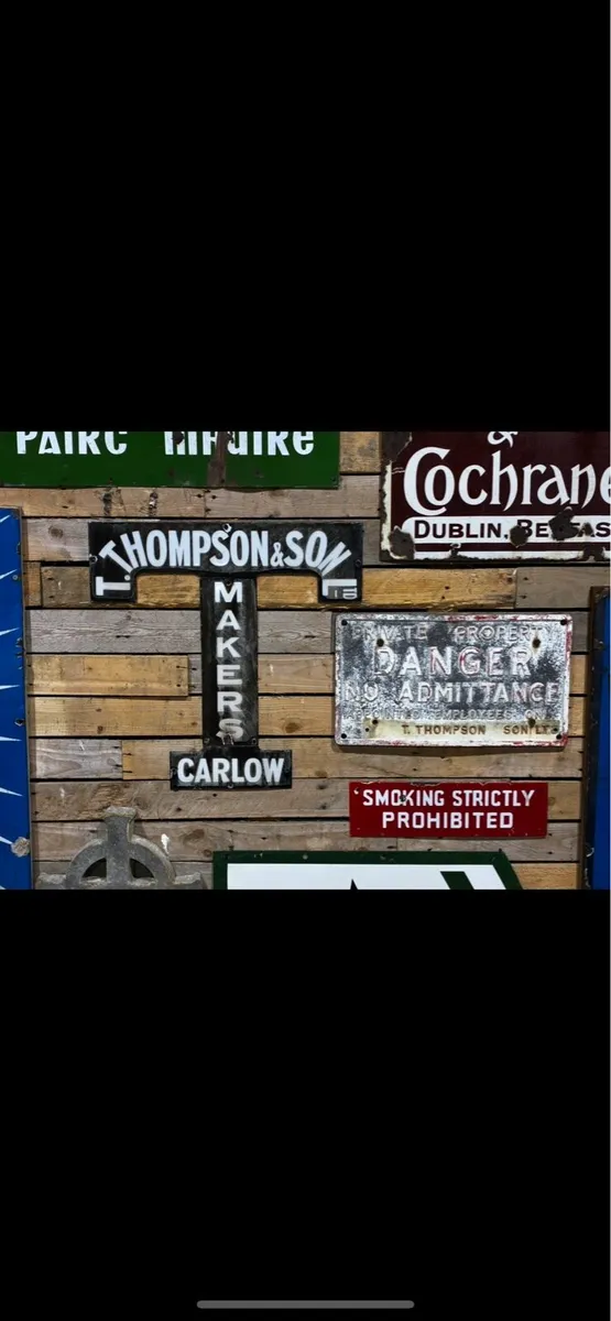 Thompson enamel sign - Image 2