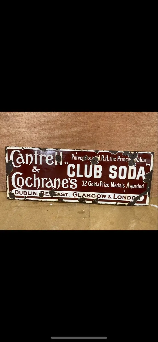 Cantrell & Cochranes enamel sign - Image 1
