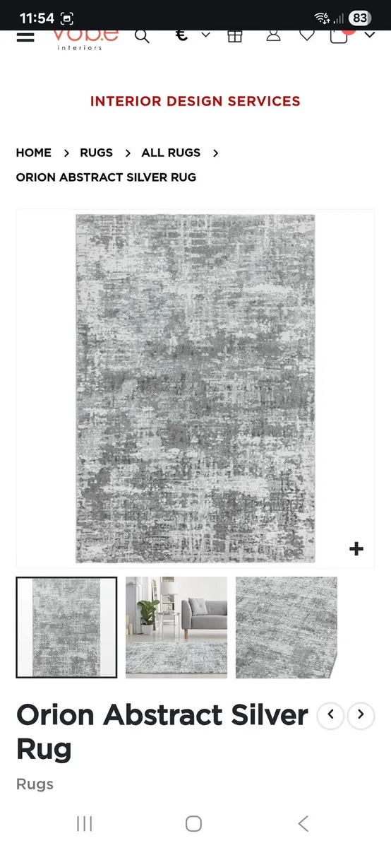 Grey / Silver Rug - Image 1