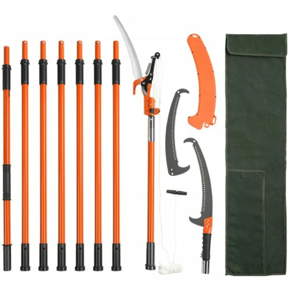 Pole Saw, 2.2-8.2 m Extendable Tree Pruner, Sharp - Image 1