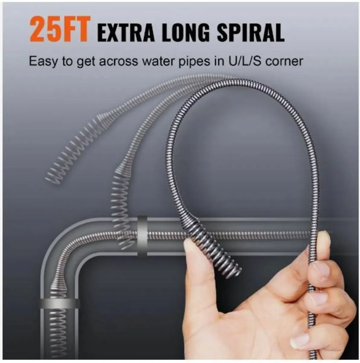 Drain Auger 762 cm, Plumbing Snake - Image 3