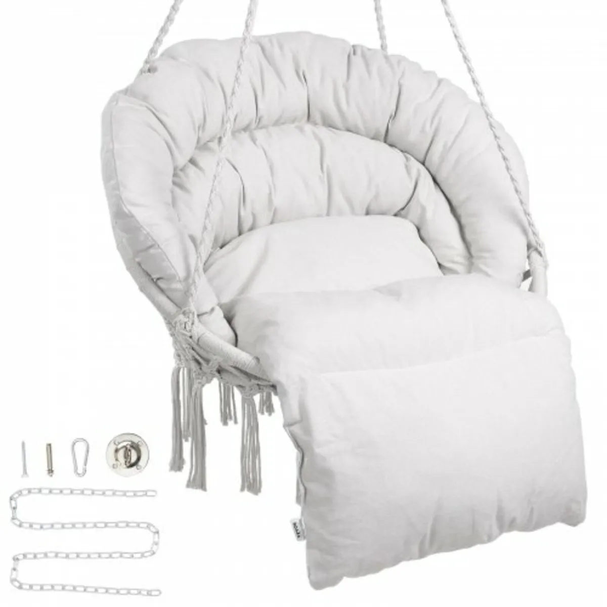 Hanging Hammock Swing Chair, 330 Lbs Capacity, Mac - Image 1