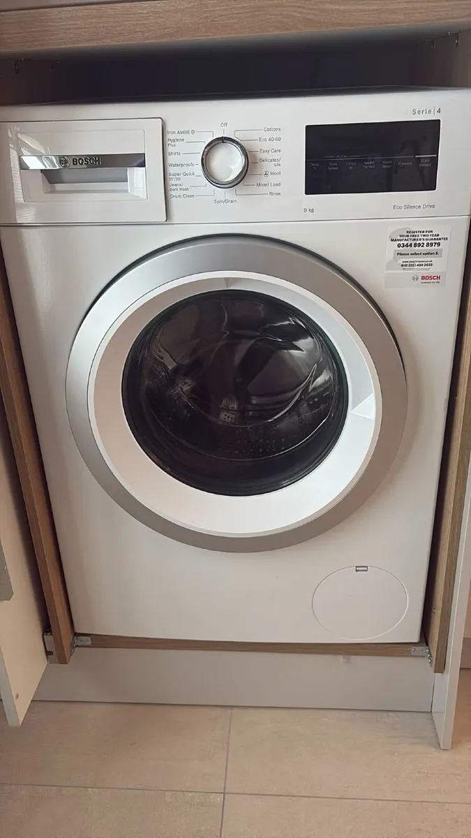 Relatively new Bosch 9KG Washing Machine - Image 1